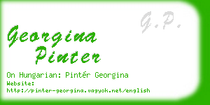georgina pinter business card